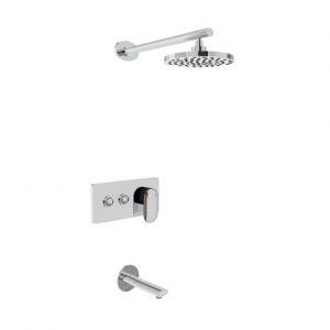 LAVELLA Two Ways with Button Round Concealed Shower Set - LAV029
