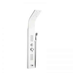 white Massage Shower System - Panel Shower Set - 11-LXV010