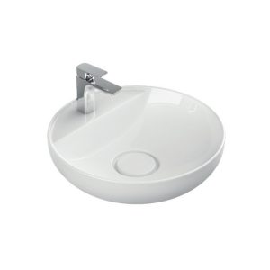 Circle countertop white 42 cm wash basin LAVELLA dior serie