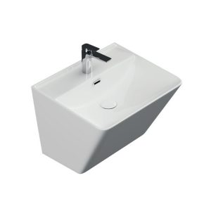 Rectangle MonoBlock 51 cm white washbasin LAVELLA More serie
