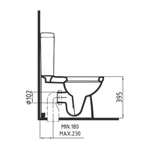 Elegance zero to wall toilet seat LAVELLA by Burmas technique details 3