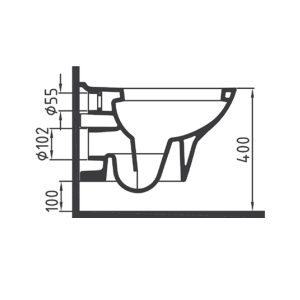 Mor zero to wall toilet seat LAVELLA by Burmas technique details 2