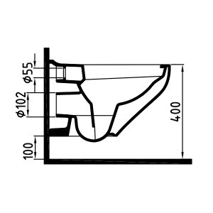 eos zero to wall toilet seat LAVELLA by Burmas technique details 2