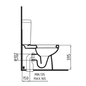 Kiev zero to wall toilet seat LAVELLA by Burmas technique details 3