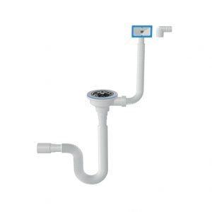 LAVELLA 3 ½ Flexible Siphon with Drain-Overflow Ø32 11-1247-080