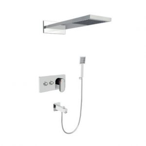 LAVELLA Three Outlets with Button Thermostatic Square Concealed Shower Set - LAV034