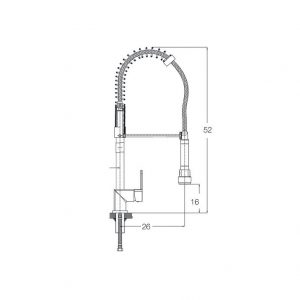 Lavella Industrial Kitchen Sink Faucet size 11-END200