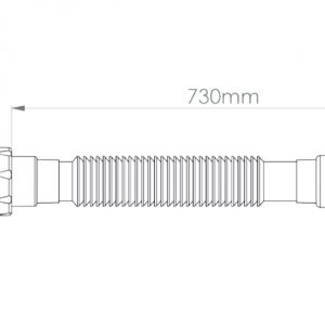 Shower Tray Drain and Flexible Siphon 11-1622-080 sizes