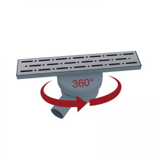 Lavella P-trap - 360 Rotating trap aqueous and waterless anti-odor shower drain channel