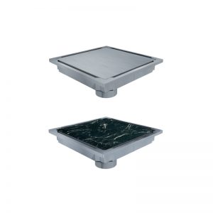 S-trap Ceramic Compatible Shower Drain - Stainless Fram - Ø50 - APD11-20