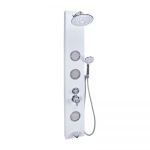 White Aluminium Panel Shower Set - LAVK14.001