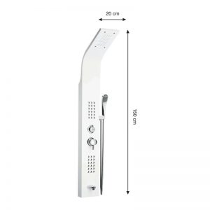 white Massage Shower System - Panel Shower Set size - 11-LXV010